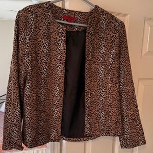 Vintage Leopard Print Women's Jacket